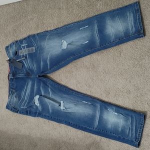 Men's Original Switch Remarkable Premium Denim Jeans 38X32 Distressed Med Wash